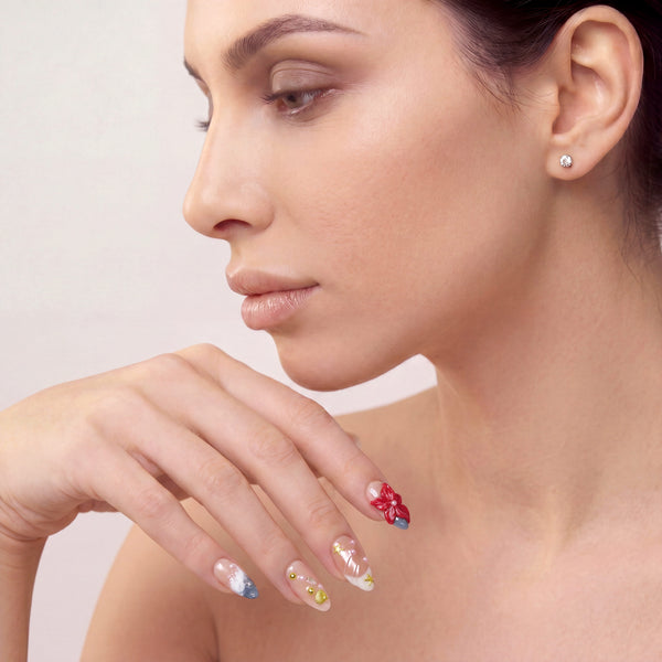 Sea Bloom Handmade Press On Nails