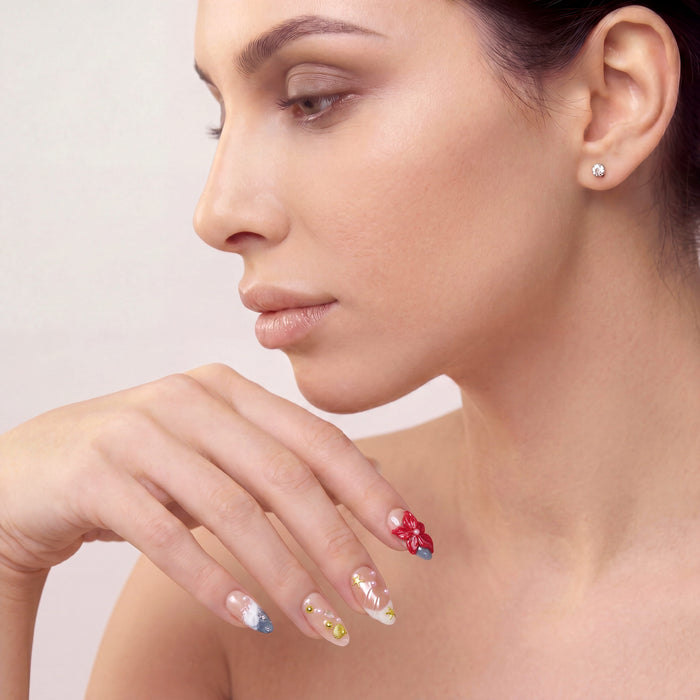 Sea Bloom Handmade Press On Nails