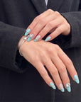 Aqua Bijou Handmade Press On Nails