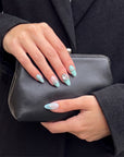 Aqua Bijou Handmade Press On Nails