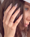 Iris Stained Glass Handmade Press On Nails
