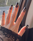 Nocturne Gild Handmade Press On Nails