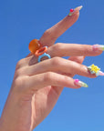 Tropical Cyber-Shell Handmade Press On Nails