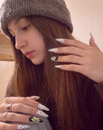 Eden Polka Handmade Press On Nails