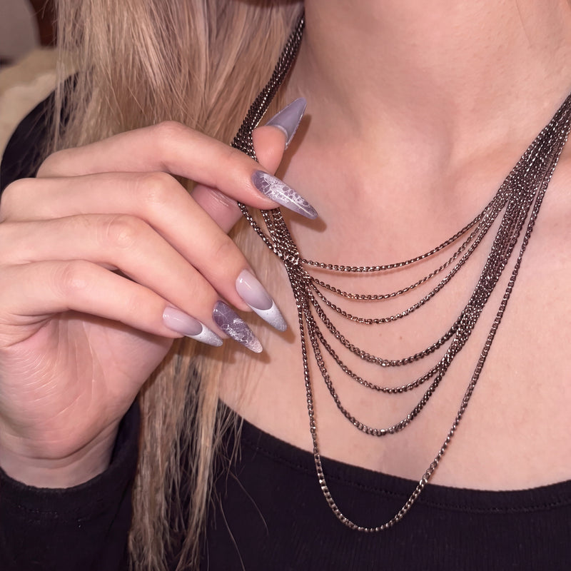 Himalayan Mist Handmade Press On Nails