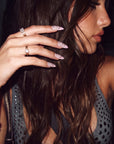 Playful Blush Handmade Press On Nails