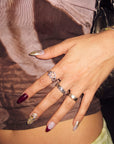 Berry Firelight Handmade Press On Nails