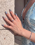 Aquamarine Serenity & Throat Chakra Handmade Press On Nails