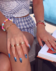 Azure Mirage Handmade Press On Nails