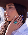 Sapphire Sovereign Handmade Press On Nails