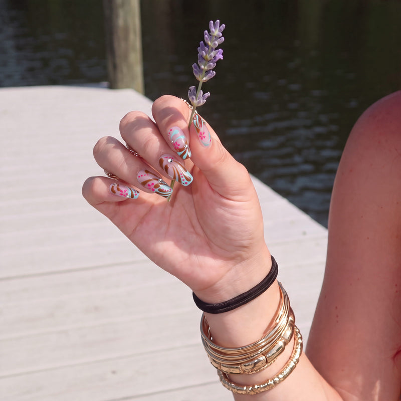 Psychedelic Whimsy Handmade Press On Nails