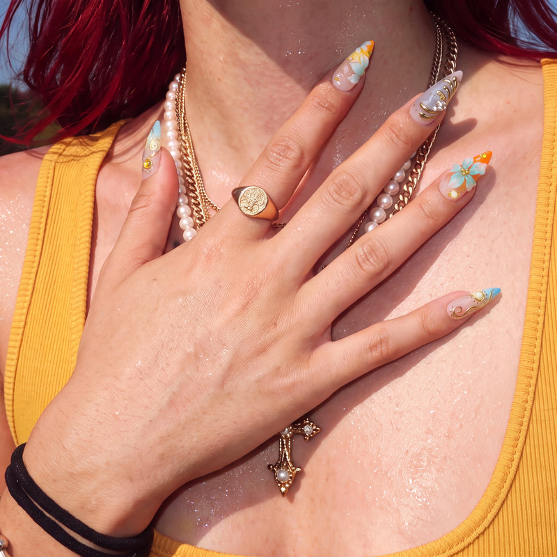 Oasis Baroque Handmade Press On Nails