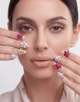 Jeweled Kaleidoscope Handmade Press On Nails