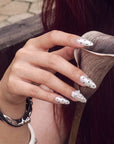 Parisian Polka Handmade Press On Nails