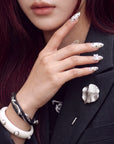 Parisian Polka Handmade Press On Nails