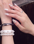 Parisian Polka Handmade Press On Nails