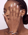 Glazed Pearl French Handmade Press On Nails