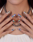 Mosaic Glass Handmade Press On Nails