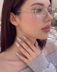 [Handcraft Trial] Water Drop Shimmer Press On Nails