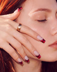 Vintage Ruby Handmade Press On Nails
