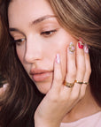Rose Quartz Love & Heart Healing Handmade Press On Nails