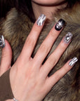 Obsidian Protection & Root Grounding Handmade Press On Nails