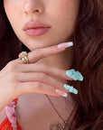 Mint Chocolate Chip Handmade Press On Nails