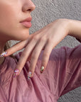 Opulent Ribbon Reverie Handmade Press On Nails