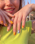 Azure Treasure Handmade Press On Nails