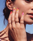 Summer Splash Handmade Press On Nails