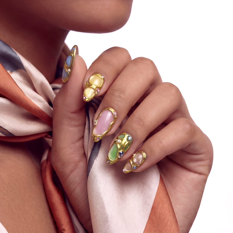 Jewel Mosaic Handmade Press On Nails