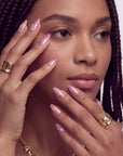 Rosé Veins Handmade Press On Nails