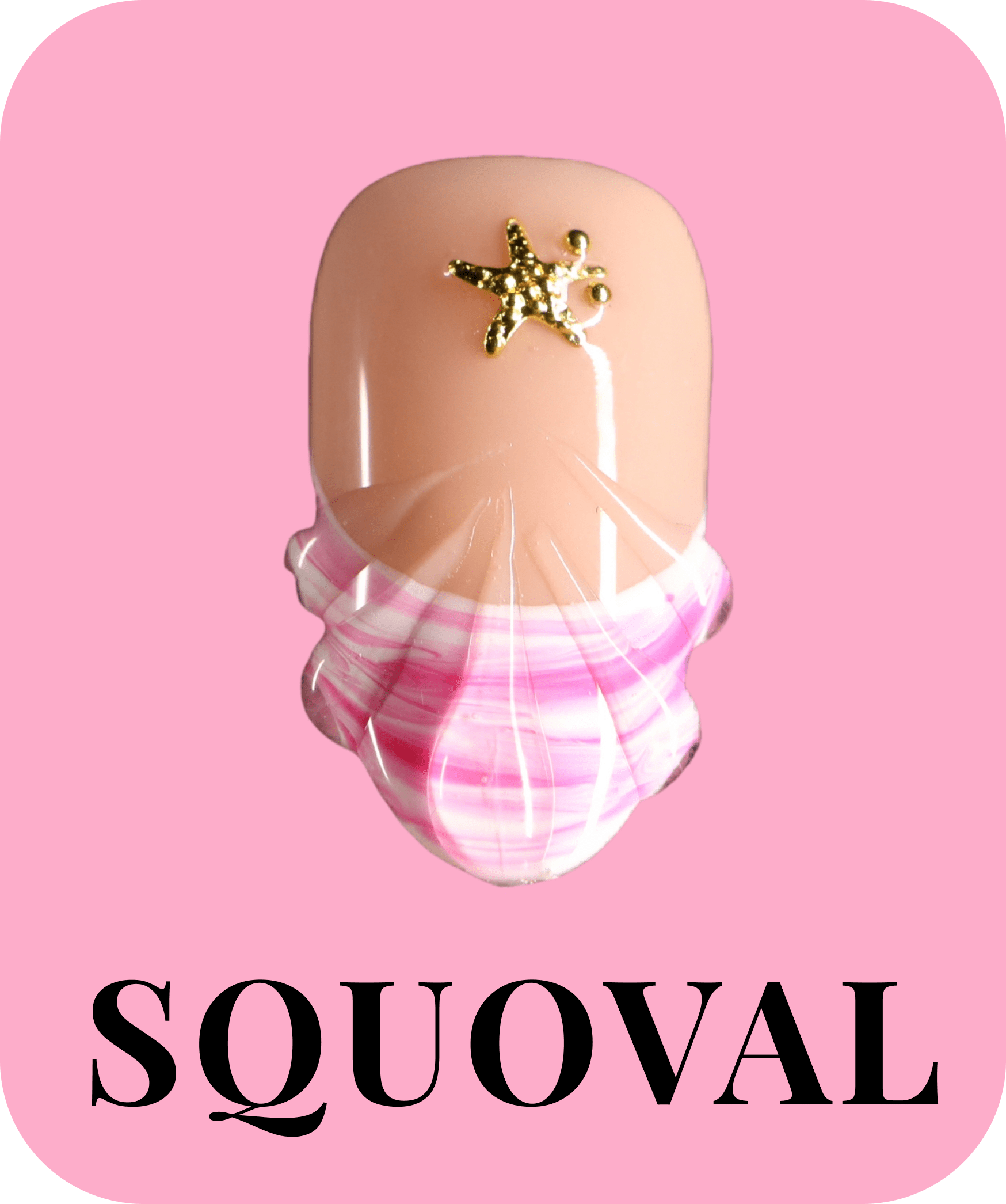 Experience BEYONDCANVA’s handmade SQUOVAL nails—crafted for a chic, natural look that balances style and comfort in every detail!