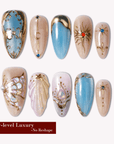 [Handcraft Trial] Celestial Gilded Fantasy Press On Nails
