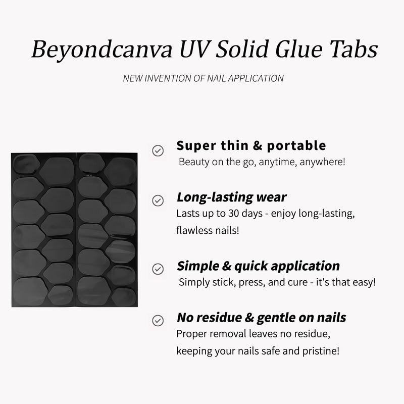 Beyondcanva UV solid glue tabs with thin, portable, long-lasting and residue-free application benefits