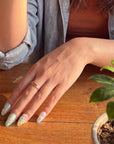 Iridescent Petals Handmade Press On Nails