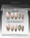 Gilded Jade Handmade Press On Nails