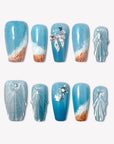 Arctic Ocean Whispers Handmade Press On Nails