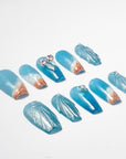 Arctic Ocean Whispers Handmade Press On Nails